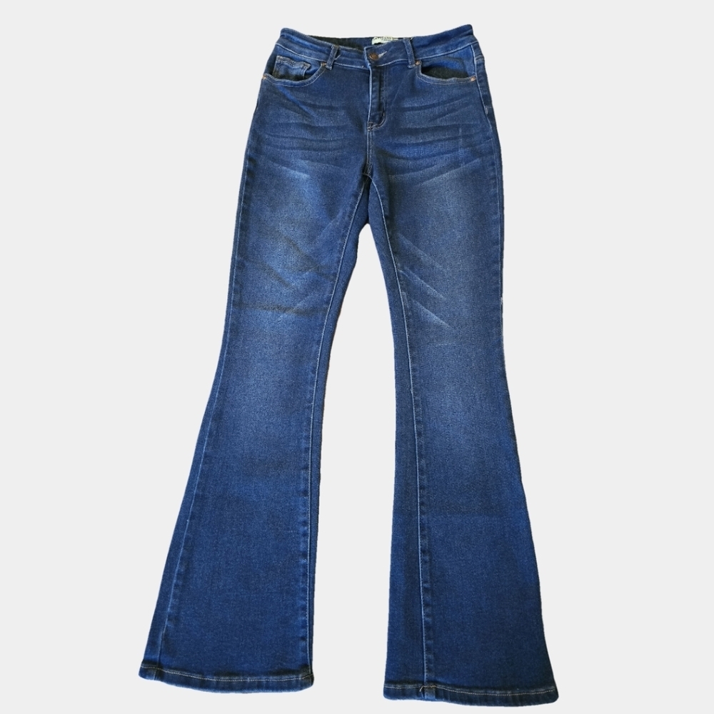 Sky Dark Wash High-Rise Bootcut Jeans Size 9